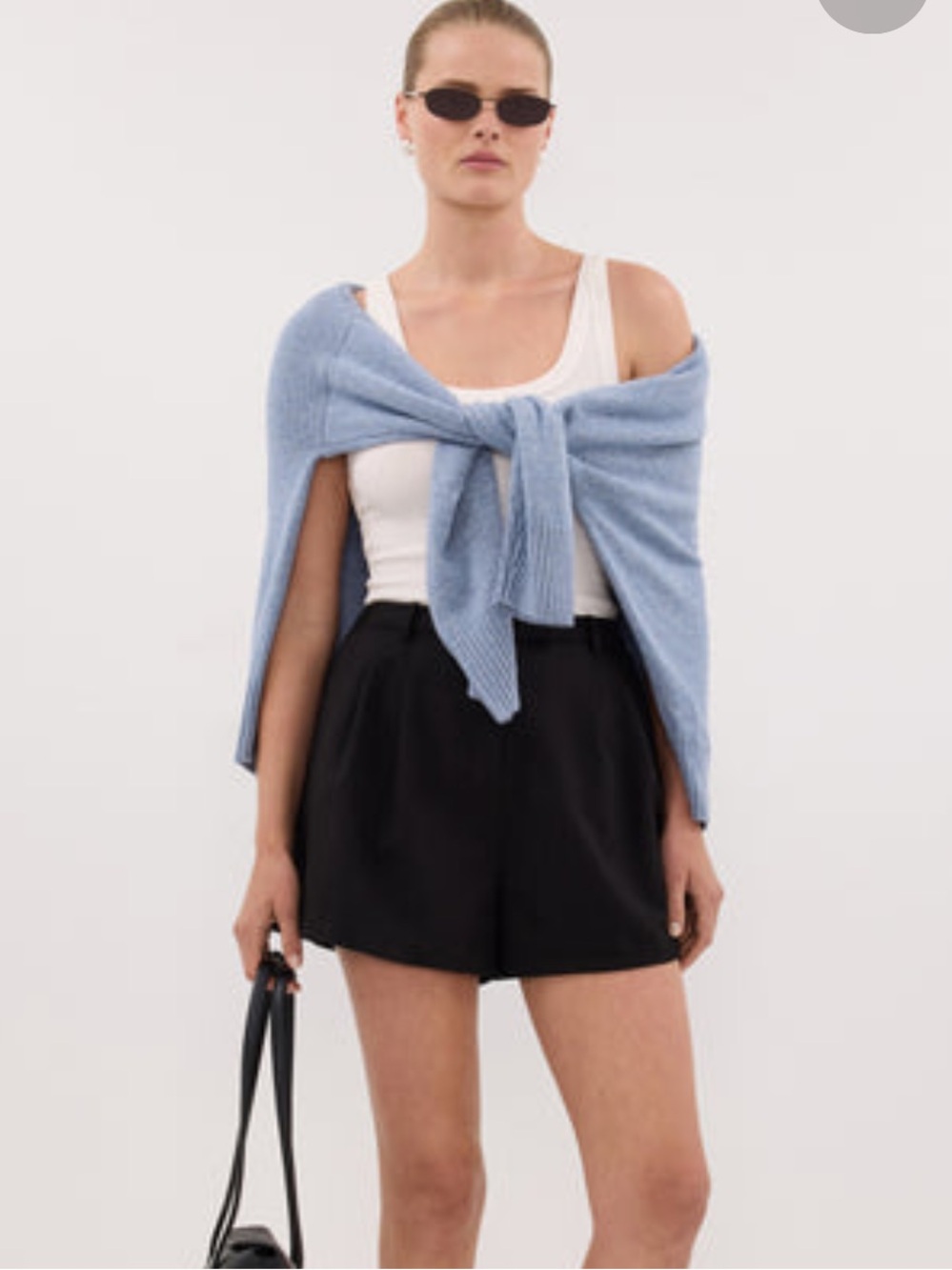 DISSH | elastic waist high rise cotton short